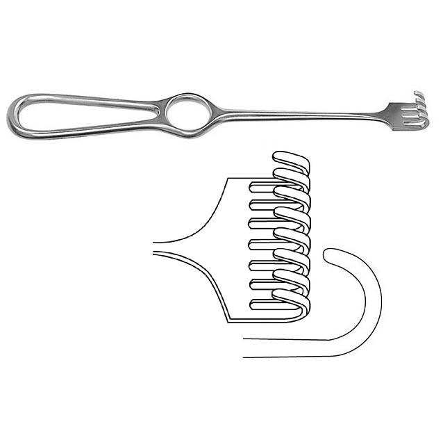 KOCHER Ретрактор; 8 зубчиків; тупий; 15X40мм; 22,0см. Tontarra Medizintechnik GmbH